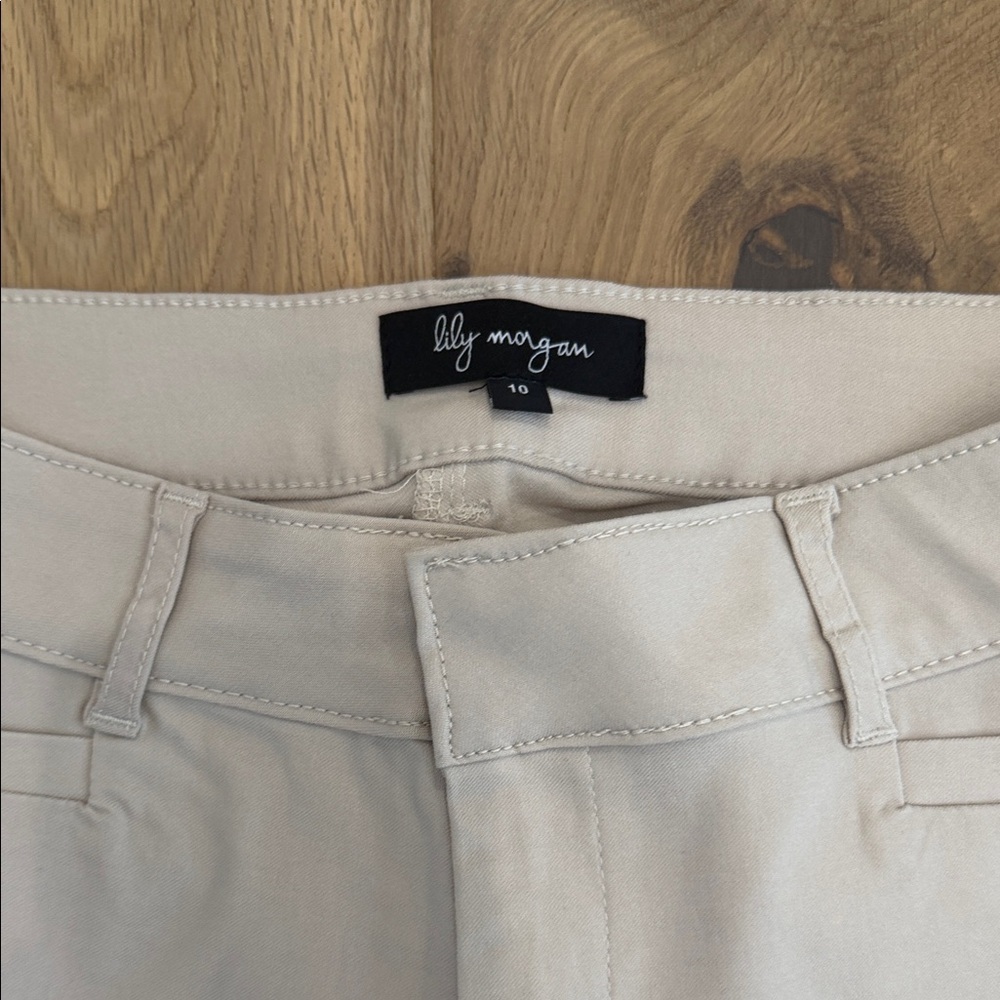 Lily Morgan Women’s Beige Skinny Pants – Stretch – Size 10 - Picture 2 of 9